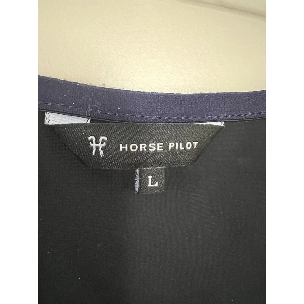 Horse Pilot Gilet Vest Navy Outer Vest Only Size L - Picture 3 of 4